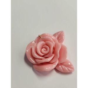 Sparklemuse Pink Rose Acrylic Pendant